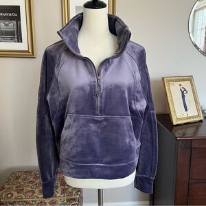 lululemon athletica velvet Half-Zip Scuba Hoodie in Purple